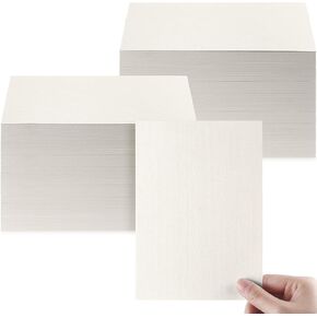 بطاقة الكتان الجيولوجي Cardstock 5 × 7 بطاقة دعوة بطاقة طابعة ثقيلة الوزن 92 رطل 250GSM لبطاقات فهرس الطابعة لبطاقات البريدية فارغة