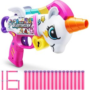Zuru Xshot Blastercorn Unicorn Blaster مع 16 رهبة