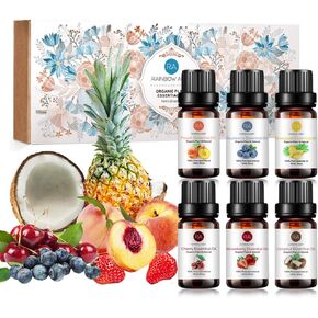 قوس قزح أبي الزيوت الأساسية المحددة للناشر ، زيت العطر | البرغموت ، الجريب فروت ، الليمون ، البرتقالي ، الجير ، زيت المعطرة اليوسفي لصنع الصابون ، صنع الشموع