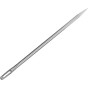 1Pcs 5.9-inch inches in Length 3mm Thickness Professional Upholstery Needle, Big Eye Hand Sewing Needles for Stitching and Hand Sewing. (5.9 inches)