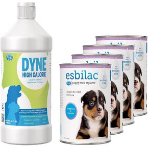 PetAg Esbilac Puppy Milk Replacer Liquid & Dyne High Calorie Liquid Supplement