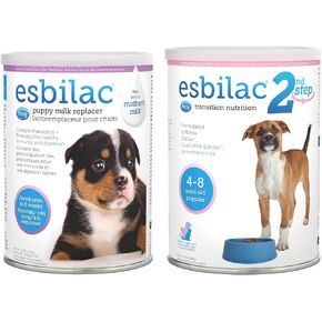 Petag Esbilac Puppy Milp Replacer Powder (12 OZ) + PET-AG Esbilac 2nd Puppy Foaning Food (14 OZ)
