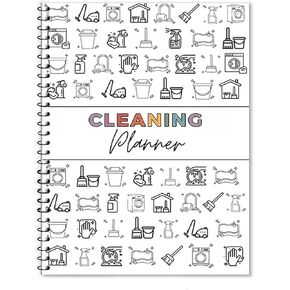 Cleaning Plan Schedule,Custom Adjustable Clean Up Household Chores Sheet, List,Organizing Notebook Weekly Book