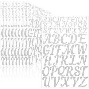 10 أوراق ملصقات Gold Letter Glitter 520 PCS Capital Alphabet Stickers Vinyl Self Reshesive Stick on Letters for Bottle Scrapbooking Mailbox Bulletin Bulletin Travening (الذهب ، 1 بوصة 2 بوصة)