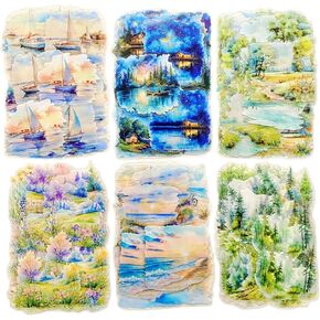 TIAMECH 60Pcs Flower Season Romance Series PET Scrapbook Stickers, Flower Shop Letter Love Garden Stickers Kit for Scrapbooking, Junk Journal Ephemera, DIY Crafts Waterproof Journaling Supplies