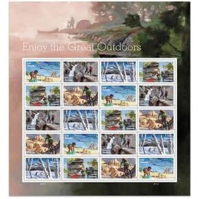 USPS Enjoy The Great Outdoors Forever Stamps - Sheet of 20