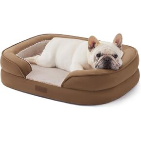 Soft Touch Orthopedic Dog Bed, XL Dog Bed for Extra Large Dogs Washable, Supportive Foam Pet Couch Bed with Removable Washable Cover and Nonskid Bottom, Grey