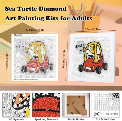 Plaeirufy Humorous and Funny Quotes Diamond Painting Kits for Adults,I Don't Know I Just Work Here, DIY 5D Diamond Art Kits for Beginners, Suitable for Office Desktop Display 7.1 x 7.1 Inch in Saudi Arabia