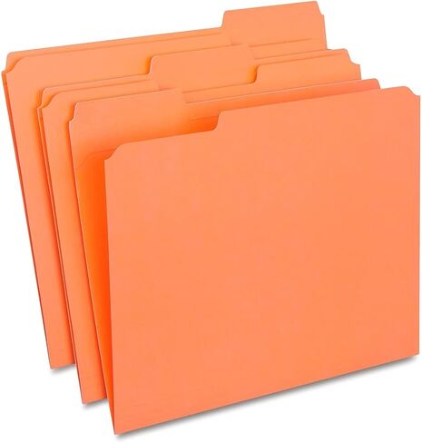 Staples 508986 Colored File Folders w/Reinforced Tabs Letter 3 Tab White 100/Box in Saudi Arabia