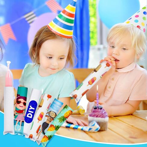 Patelai 30 Pieces Ice Pop Sleeves,new Sublimation Blanks White Holder Reusable Freezer Pop Sleeves Anti Freezing Ice Popular Holders for Kids Adults Heat Press Transfer 2025 (White) in Saudi Arabia