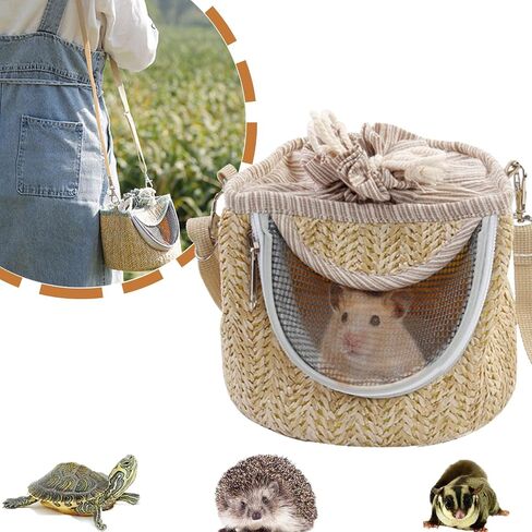 Small Animal Carrier Bag for Guinea Pig Hamster Mouse, Sugar Glider Carrier Sling Handbag Mouse Tote Bag Pouch for Going Out in Saudi Arabia