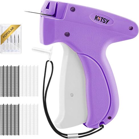 Premium Fine Stitch Gun for Clothes, Tagging Gun – Includes 6 Heavy-Duty Needles, 3000 Fasteners & Case – Clothing Tag Gun for Fabric, Retail, Repairs & DIY in Kuwait