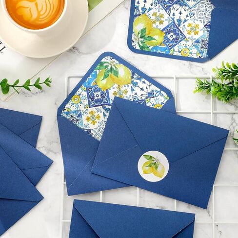 Whaline 50Pcs Greenery Envelopes Watercolor Sage Green Eucalyptus Leaves Invitation Envelope with Sticker V-Flap Greeting Card Holders Gift Card Sleeves for Spring Wedding, 4.3 x 6.3 Inch in Saudi Arabia