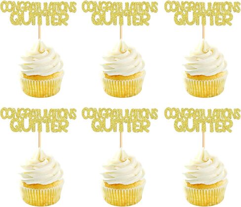 24 Pack 2025 Graduation Cupcake Toppers So Proud Of You Way to Go Class Of 2024 Cupcake Picks Congrate Grad for 2025 Graduation Theme Birthday Party Supplies way to go (did blue) in Kuwait