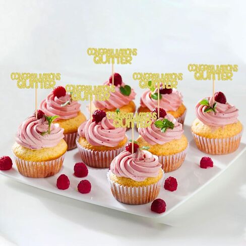 24 Pack 2025 Graduation Cupcake Toppers So Proud Of You Way to Go Class Of 2024 Cupcake Picks Congrate Grad for 2025 Graduation Theme Birthday Party Supplies way to go (did blue) in Kuwait