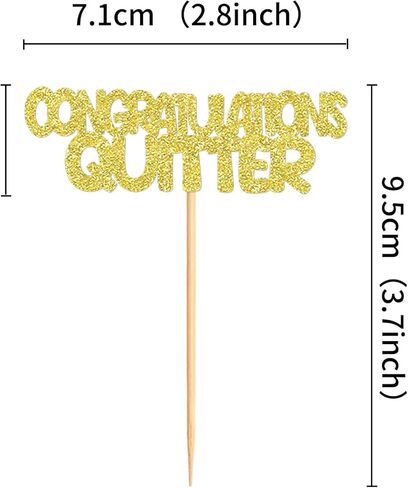 24 Pack 2025 Graduation Cupcake Toppers So Proud Of You Way to Go Class Of 2024 Cupcake Picks Congrate Grad for 2025 Graduation Theme Birthday Party Supplies way to go (did blue) in Kuwait