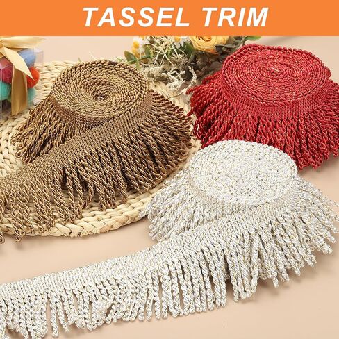 uxcell Curtain Fringe Trim, 5 Yard x 3 Inch Fabric Trims Embellishments Fringes for Sewing DIY Crafts Curtain Cushions Lamp Shades Sofa Clothes Green in Saudi Arabia