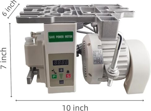 Servo Motor Sewing Machine AC110V, 750w 1HP Industrial Brushless Sewing Machine Motor with Pure Copper Coils, Energy Saving Mute (White, 750W) in Kuwait