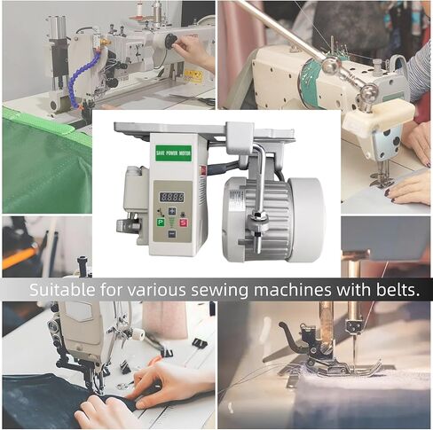 Servo Motor Sewing Machine AC110V, 750w 1HP Industrial Brushless Sewing Machine Motor with Pure Copper Coils, Energy Saving Mute (White, 750W) in Kuwait