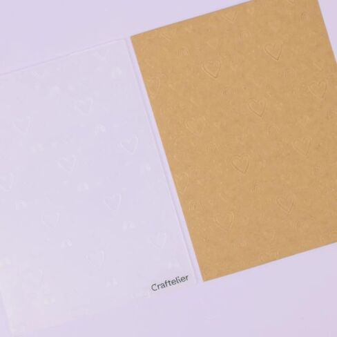 Craftelier - Set of 2 Mini Embossing Folders Summer | Texture for Scrapbooking and Crafting | Compatible with Sizzix Big Shot, Minty Cut, Mini Evolution, Revolution | 7,64 x 12,62 cm (2.5 x 4.5 in.) in Kuwait