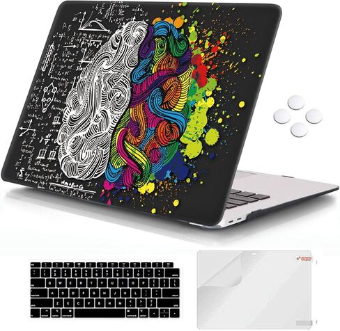 iCasso Compatible with MacBook Air 13 Inch Case 2018-2020 Release A2337M1/ A2179/A1932 with Retina Display Touch ID,Hard Plastic Shell Case and Keyboard Cover for MacBook Air 13 - Mandala & Lace in Saudi Arabia
