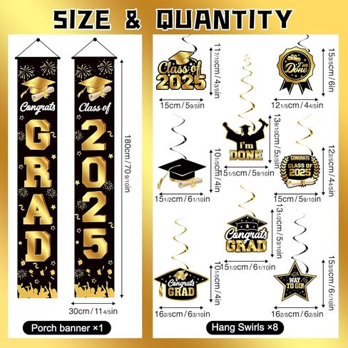 Graduation Decorations Class of 2025 Blue and Gold Graduation Party Decor Set include Congrats Grad Banner Backdrop Class of 2025 Balloons Party Supplies in Kuwait