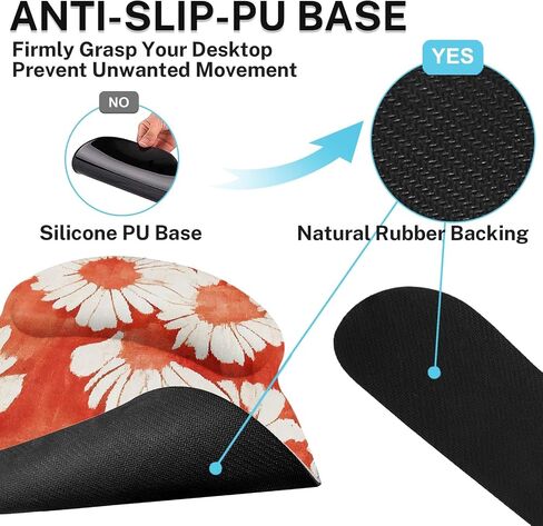 Britimes لوحة مفاتيح لوحة الماوس مجموعة المكتب حصيرة 4in1 mousepad كبيرة+لوحة المفاتيح معصم الراحة+الماوس معصم الراحة+كوستر مجموعة مع تصميم مريح لجهاز مكتب مكتب المنزل 35.4x15.7 بوصة (ورقة النخيل البوهيمية) in Kuwait