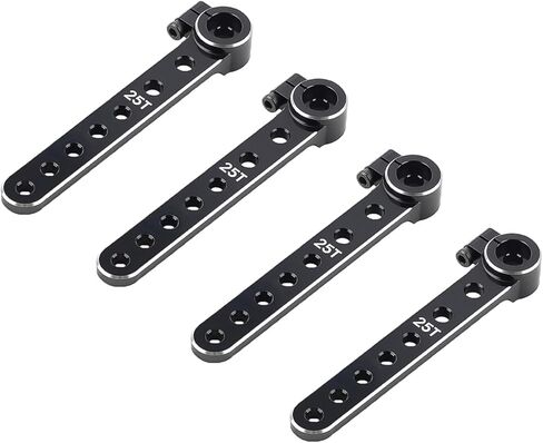 4PCS 7075 Aluminum 25T Extension Servo Arms Horns for RC Futaba Plane Helicopter Model Car in Kuwait