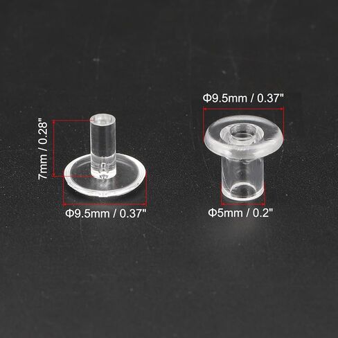 PATIKIL M5x3mm Plastic Binding Post, 50 Sets Plastic Chicago Screws Binding Screw Rivet Post Press-on Buckle for Leather Scrapbook Photo Albums, Black in Kuwait