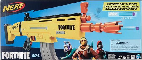 Nerf Fortnite AR-L Elite Dart Blaster - Motorized Toy Blaster, 20 Official Fortnite Elite Darts, Flip Up Sights - for Youth, Teens, Adults in Kuwait