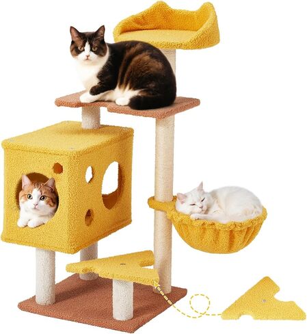 Erinnyees Flower Cat Tree, 69.1 Inches Cat Tower for Indoor Kitties Large Adult, Multi-Level Kitty Tower with Scratching Post, Condos, Top Perches, Furniture for Pet Activity Center in Saudi Arabia