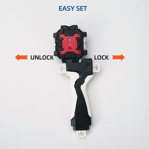 Battling Brust Launcher and Grip, Right/Left-Spin Launcher, Only Compatible with Burst Gyro Series（Black） in Saudi Arabia