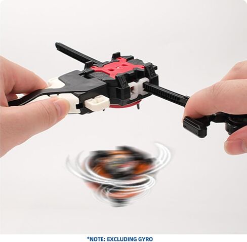 Battling Brust Launcher and Grip, Right/Left-Spin Launcher, Only Compatible with Burst Gyro Series（Black） in Saudi Arabia