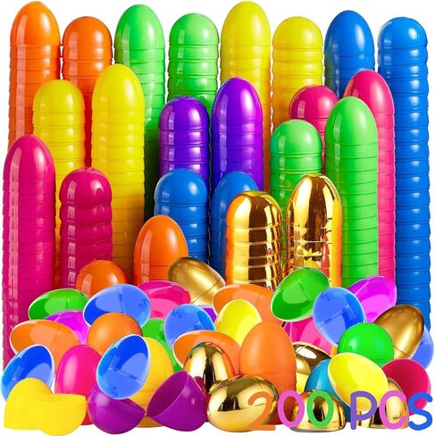 DINESIL 12 Pcs Jumbo Plastic Easter Eggs, 6" Fillable Colorful Bright Easter Eggs, Large Solid Easter Eggs Assorted Colors for Easter Egg Hunt, Easter Basket Stuffers Fillers, Easter Party Favors in Saudi Arabia