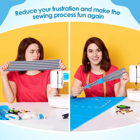 Ceoighe 2 Set Fabric Tube Maker for Fabric Roll Rugs, Fabric Roll Tube Maker for Rugs, Bias Tape Maker Suitable for Fabric DIY, Making Fabric Roll Rugs Easier 676226, Patented Design(Blue) in Kuwait