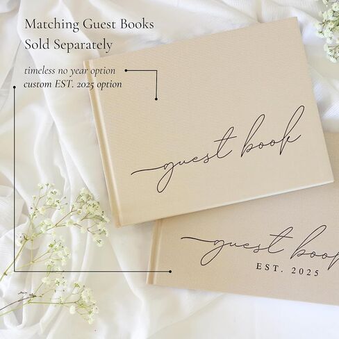 Books Wedding Fow Books His and Hers - 2 Pack Personaled 2025 Year Her & Hers Book - Linen Grandcover Bride and Groom Notebook for Ceremony Prows - Pondmark & ​​Cinible Pages - Renewal & Wedding يجب أن يكون in Kuwait