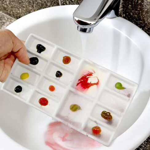 Travel Watercolor Palette,Portable Ceramic Palette with 14 Well,Metal Paint Box with Porcelain Palette(Silver Box) in Saudi Arabia