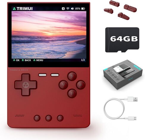 Trimui Brick Pro Retro Game Console, Gray, NO Card 3.95-Inches 1024x768 in Kuwait