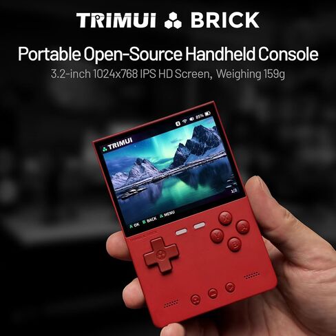 Trimui Brick Pro Retro Game Console, Gray, NO Card 3.95-Inches 1024x768 in Kuwait