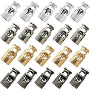 Woohome 20 PCS سبيكة معدنية أقفال سحبة الربيع ، 5 ملم ، أقفال سلك ، 5 مم ، تبديل أقفال سد الربيع للرسومات
