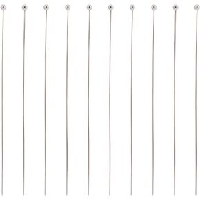 200 Pcs 304 Stainless Steel Ball Head Pins, Wire Needle Headpins 24 Gauge Satin Pins Jewelry Making Accessories for Crafting DIY Handmade