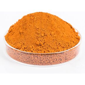 Goodtake Buff Concrete Color Pigment | صبغة ملموسة | صبغة لون الأسمنت | مسحوق أكسيد الحديد للخرسانة ، الأسمنت ، الهاون ، الجص | جاهز للاستخدام | أضف إلى المزيج (برتقالي ، 1 رطل)
