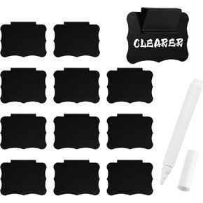 14 Clip On Basket Labels Clip On for Storage Bin,Bin Basket Labels for Storage Bins Tags,Removable Bin Labels Clip On Labels for Storage Bin Fabric Storage Organization Box,Incl 2 Chalk Markers