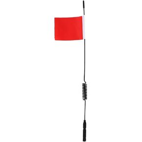RC Climbing Car Antenna L29cm Simulation Line مع علامة SCX10 9004 Model Car (Red)