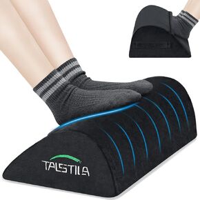 Talstila Foot Rest for Under Desk في العمل ، مسند القدمين مع جيب أقدام أفخم دافئة ، براز قدم الرغوة المريحة ، أسفل مساند المكتب ، لمكاتب المكاتب وكرسي المكاتب - Back & Leg Pain Rights
