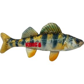 KONG Wild Shield Fish Shaped Dog Toy for Medium Breeds (Tuna)
