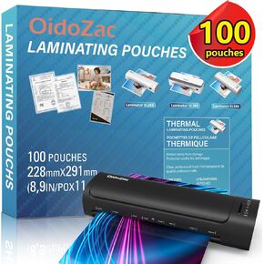 Laminator and Pouch Bundle, A3 Laminator Machine, 60s Quick Warm-up 13-inch Laminator Cold Hot Lamination with Paper Trimmer Corner Rounder