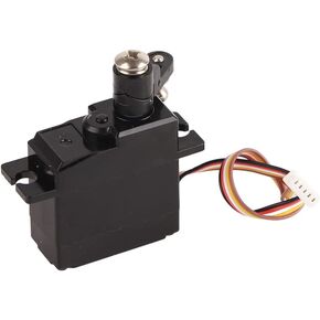 Acouto Wire Servo Steering RC Steering Servo Gear, Quiet and Quick Response 1.5KG Plastic Metal Gear with Low Noise, 5 Wires for Steering, Suitable HS 18301 18311, SKU