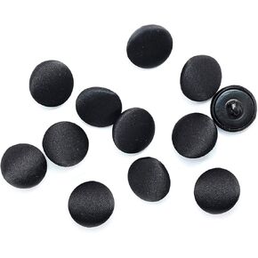 12 Pcs White Tuxado Buttons 0.75 inch White Satin Buttons 30L Sewing Shank Buttons 19 mm Buttons with Shank Round Buttons Satin Buttons for Tuxedo Wedding Dress Clothes Blouse Skirts Crafts DIY