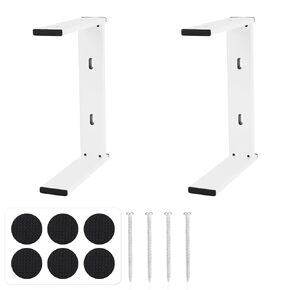 2pcs 2-in-1 Stand Legs for Cricut Maker Explore, Metal Shelf Legs with Anti-Slip Pads Easy to Install Accessories Compatible with Cricut Maker 3 / Maker/Explore 3/ Explore Air 2(White)